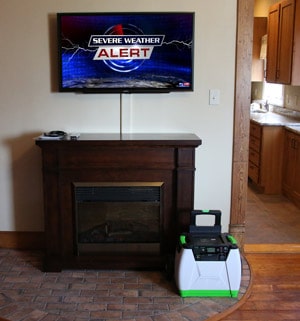 television portable solar generator